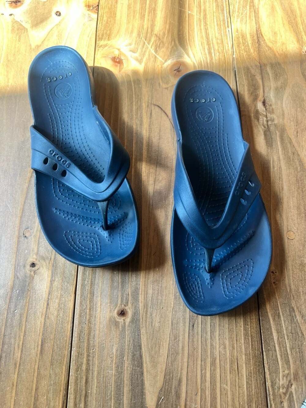 Crocs Baya II Flip Flop Sandals Navy Blue W11